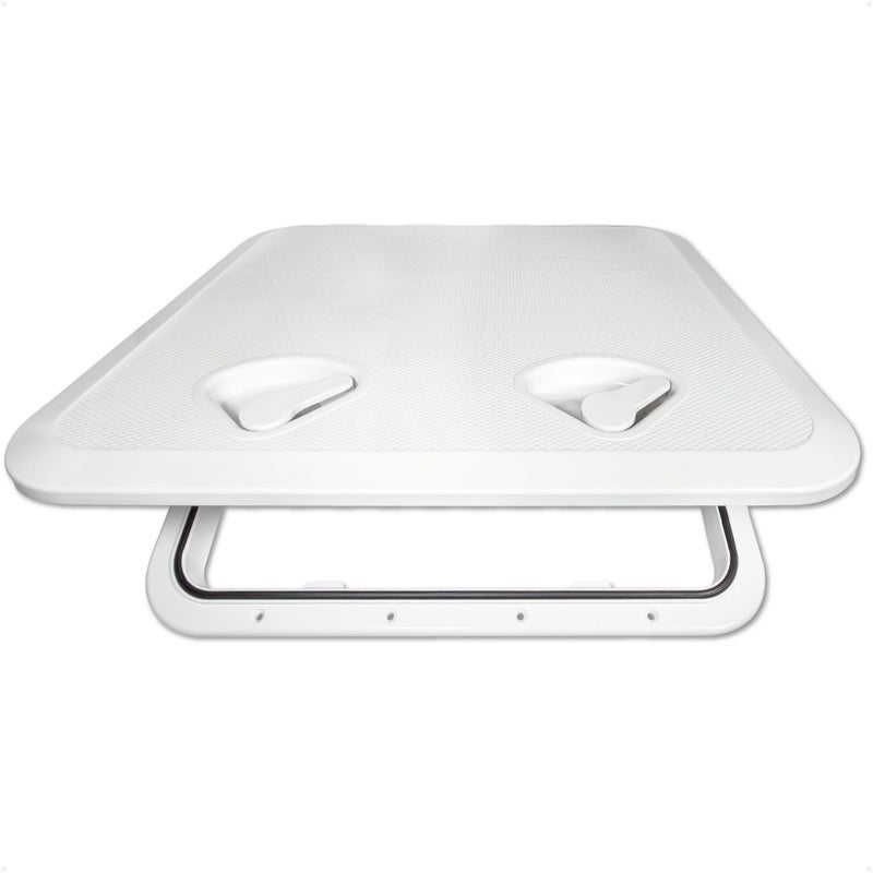 Five Oceans Boat Hatch, Marine Access Hatch, Boat Hatch Lids, Recessed Handle Locking System for Boat Yacht, 20-3/8" x 18-1/16", White Premium Series - FO3863 - Image 1